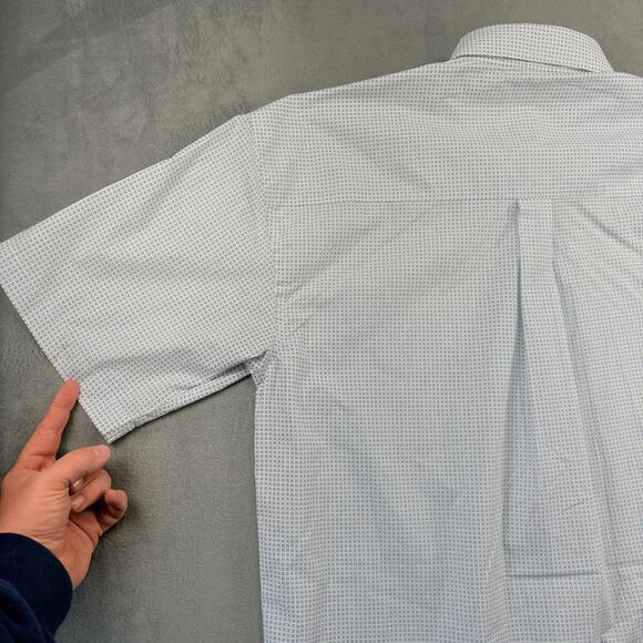 Wrangler George Strait Shirt Men's XL Blue Check Short Sleeve Western Cowboy - Picture 3 of 8